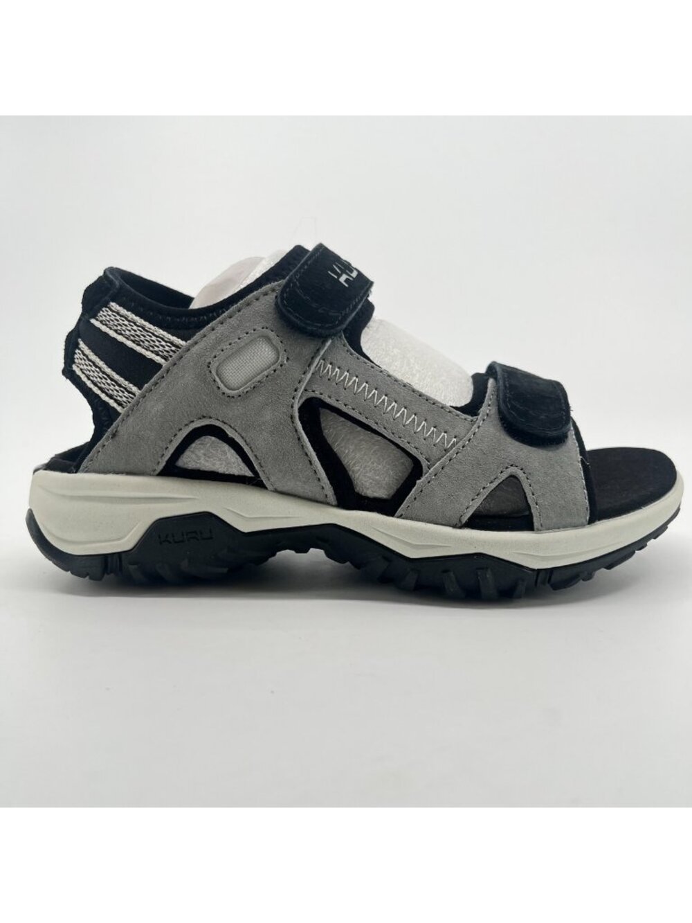 Kuru Tread Womens Size 5 Gray Black Beach Walking Outdoor Sport Strappy Sandals